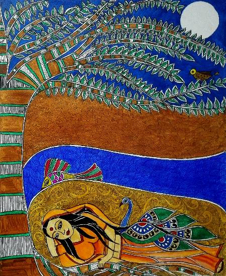 Painting by Nehal Shah - The Janaki