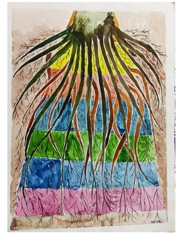 Painting by Nehal Shah - The Roots