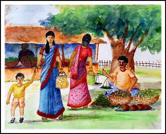 Painting by Sneha Shinde - Memory