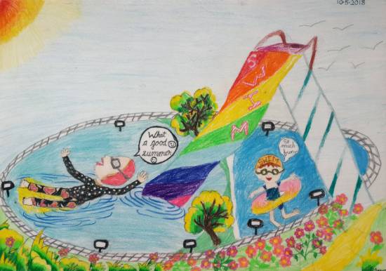 Painting by Sanvi Singh - Summer Vacation