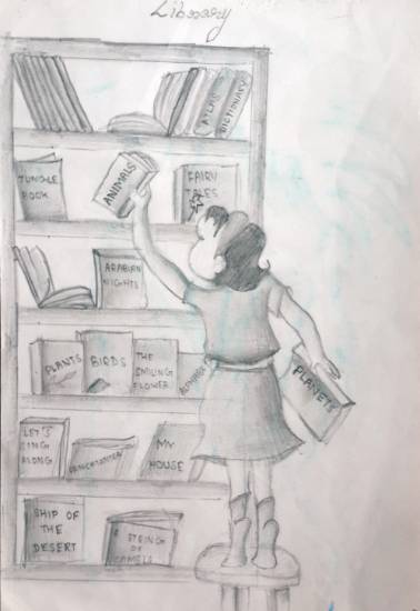 Painting by Diya Vivek Jain - My Library