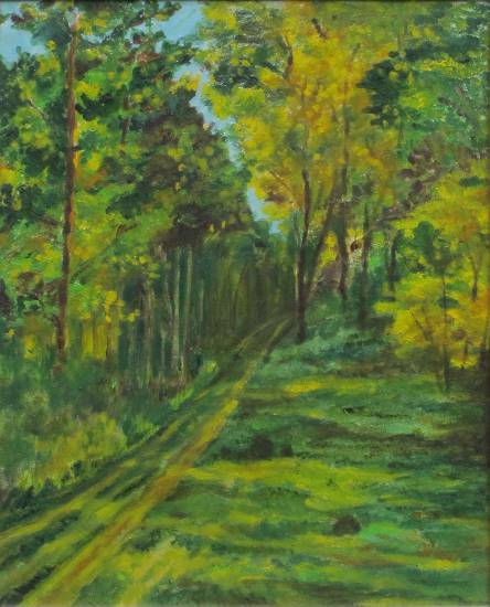 Paintings by Amrita Banerjee - Walk in the woods