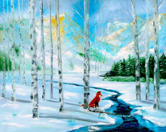 Painting by Nayaswami Jyotish - First Day of Spring