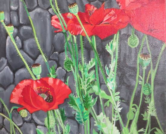 Painting by Gauri Kodule - Nature - flowers