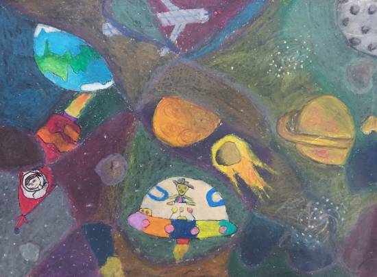 Painting by Sujata Someshwar Arya - Wonderful Space