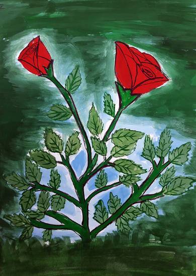 Paintings by Anuri Madhuashis - Roses