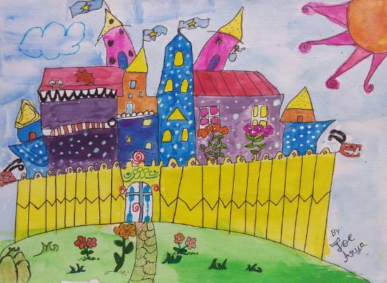 Painting by Joe Arya R - The Castle