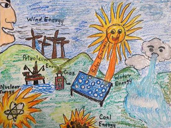 Painting by Pradnya Pratapsinh Sarnikar - Save environment