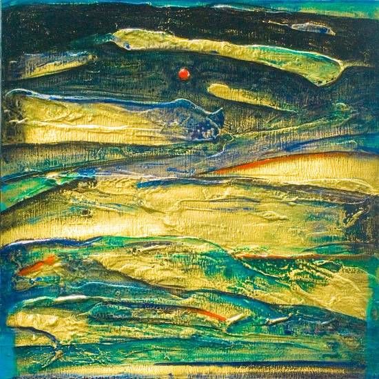 Painting by Ami Patel - The sky dawned in its New Apparel