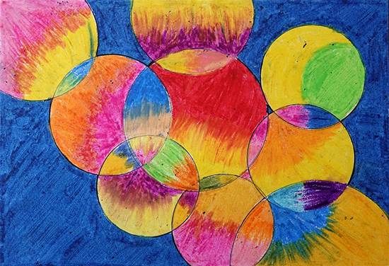 Painting by Vaishali Santya Tumbada - Design with Circle