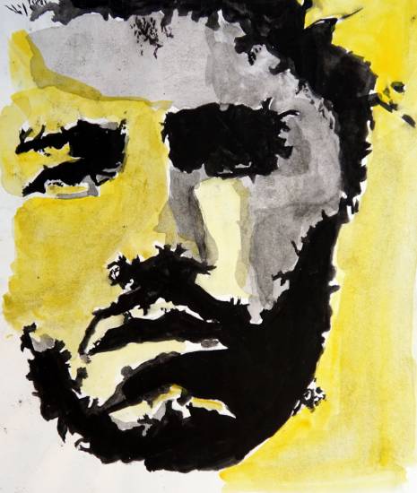 Painting by Dayeeta Pal - Sad Man