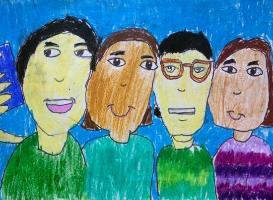 Painting by Mihika Jagtap - Selfie