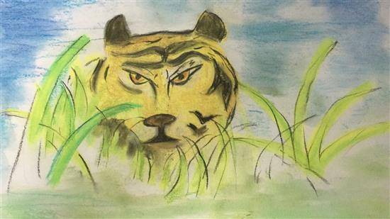 Paintings by Mishika Chadha - Jungle King