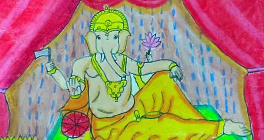 Painting by Prabhleen Kaur - Ganpati