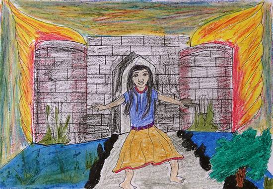 Painting by Renuka Mansu More - Fort