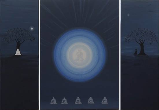 Paintings by Sumita Dey - Buddha - The Peace within - 2