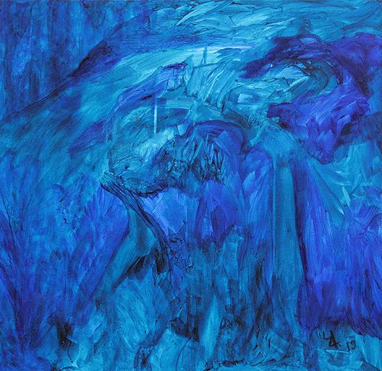 Painting by Prakash Bal Joshi - PBJ Abstract - 240