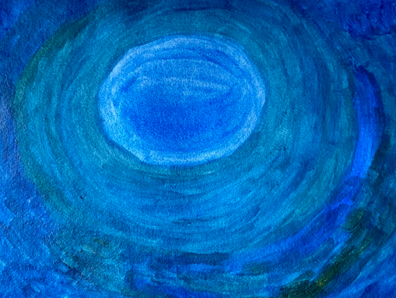 Painting by Prakash Bal Joshi - River Returns 1