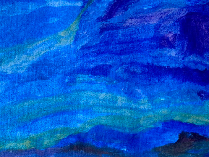 Painting by Prakash Bal Joshi - River Returns 12