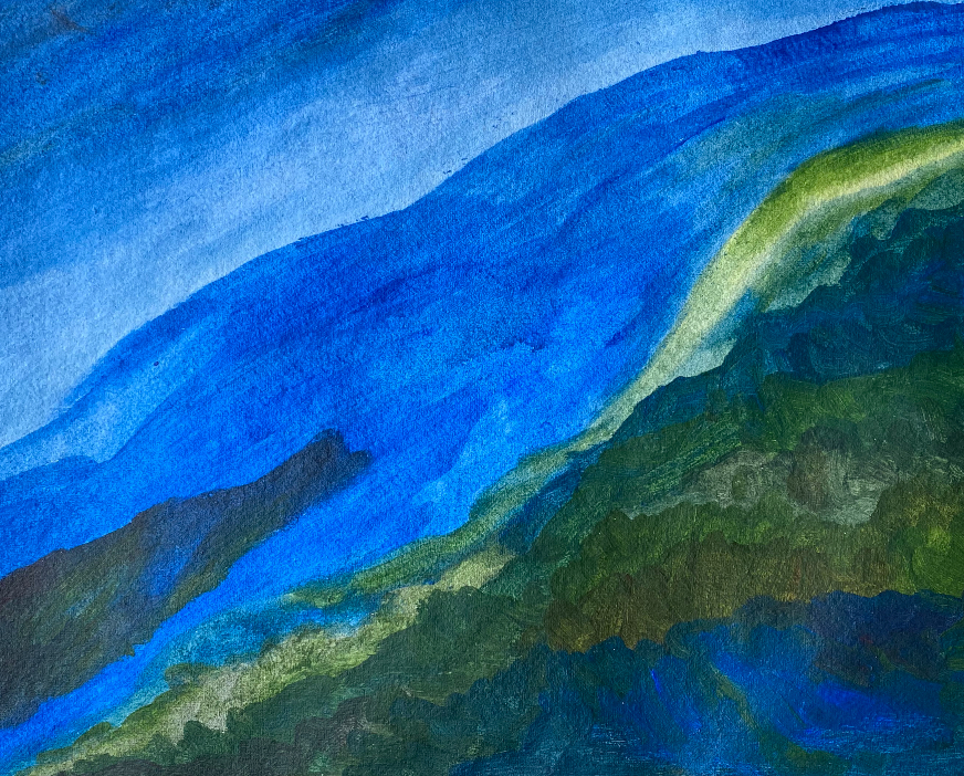 Painting by Prakash Bal Joshi - River Returns 2