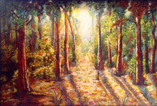 Paintings by Hutoxi Wadia - The Woods