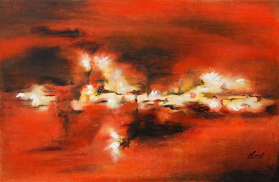 Painting by Nirmal Pathare - Fluorescence