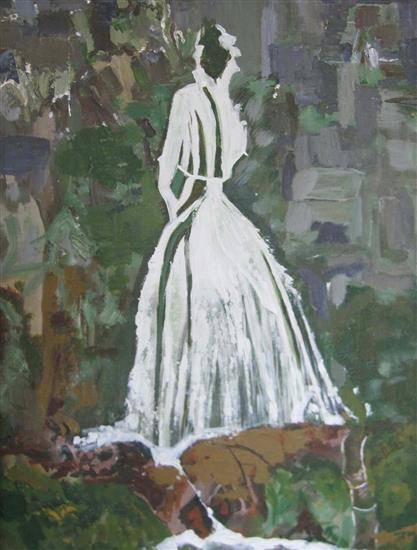 Paintings by Radhika Mondal - Bridal Waterfall