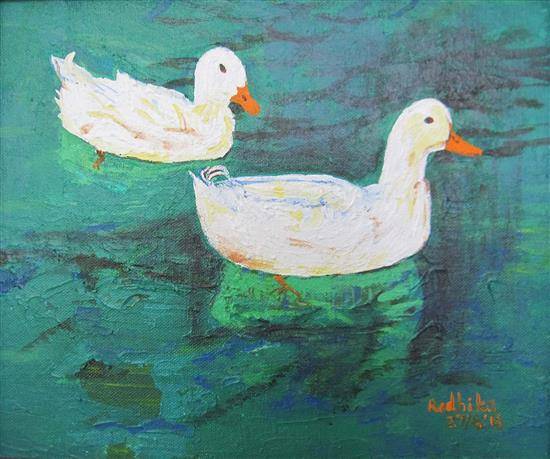 Paintings by Radhika Mondal - Pair of Ducks