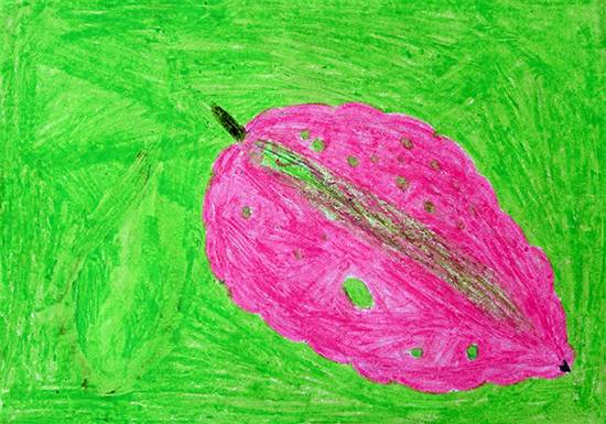 Painting by Kundana Bhusara - Leaf