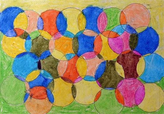 Painting by Kundana Bhusara - Circular art