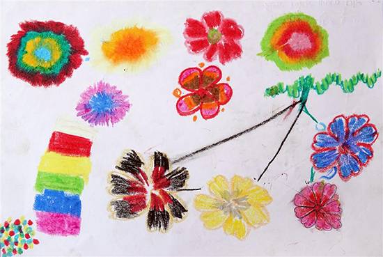 Painting by Kavita Ranjad - Color shades