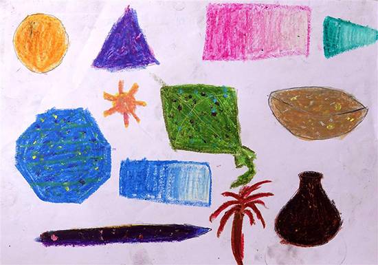 Painting by Pravin Pachaga - Object drawing