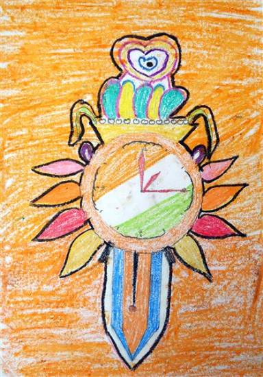 Painting by Umesh Kanoja - Watch