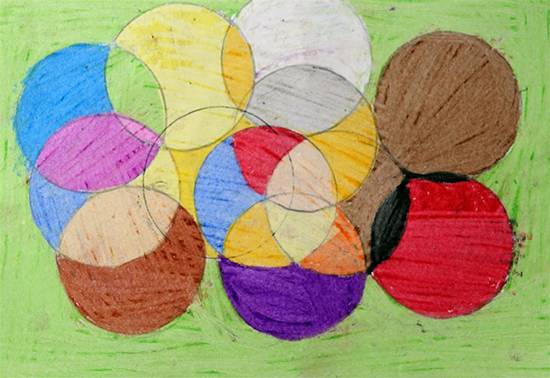 Painting by Vaishali Davare - Design with Circle