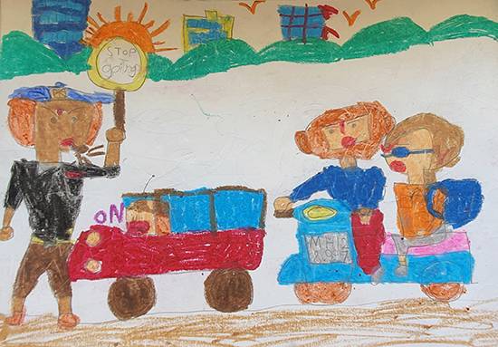 Painting by Mehak Borse - Traffic Rules