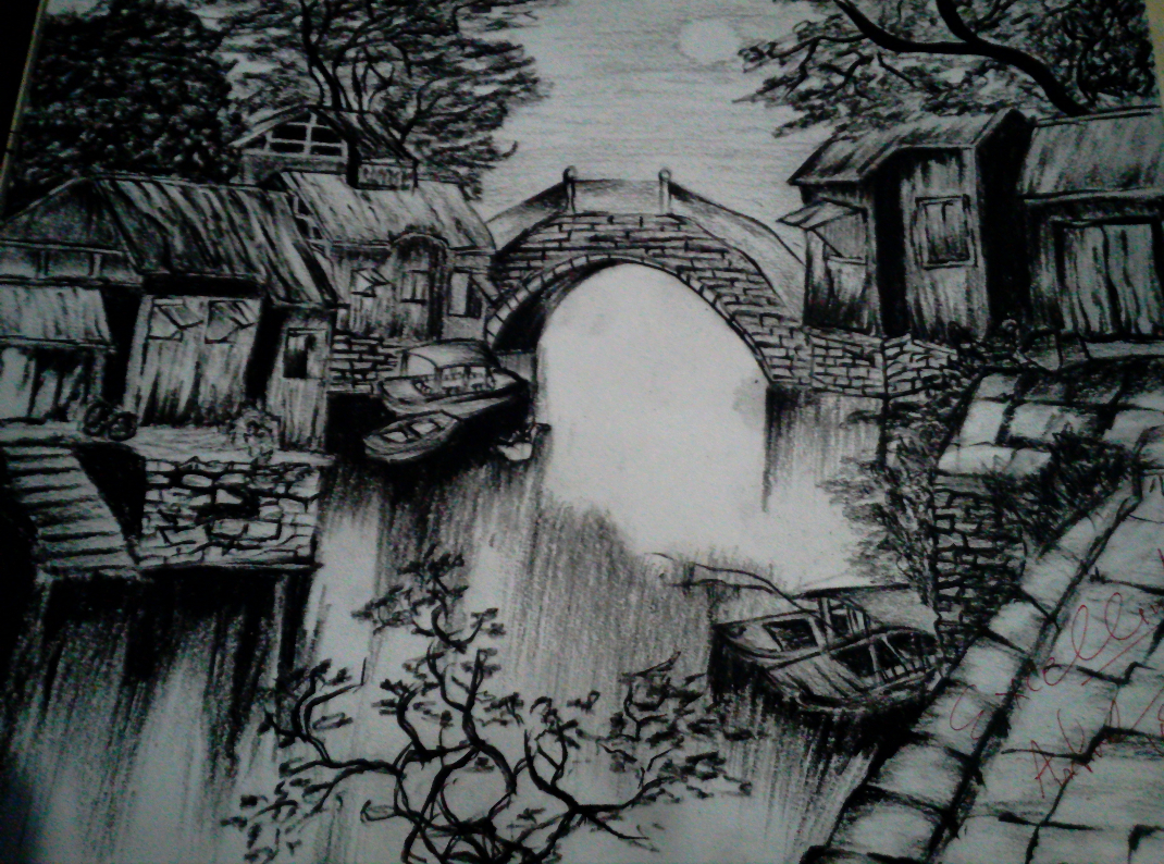 Painting by Sabahat Fatima - landscape