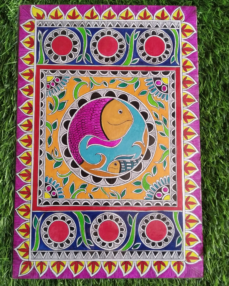 Painting by Sabahat Fatima - Madhubani painting