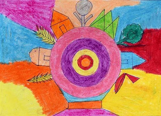 Painting by Poonam Mere - Conceptual drawing 1