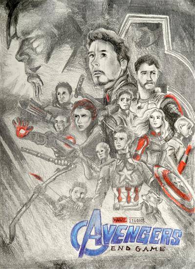 Painting by Adreeja Gupta - Avengers : Endgame