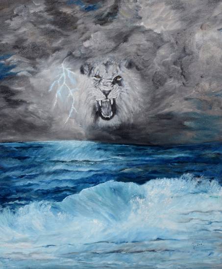 Paintings by Sudha Srivastava - Roaring Climate