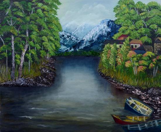 Paintings by Sudha Srivastava - Heaven's Abode