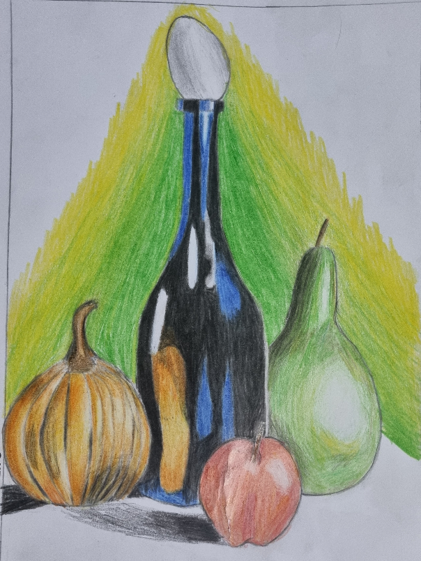 Painting by Aarav Natekar - Things on table