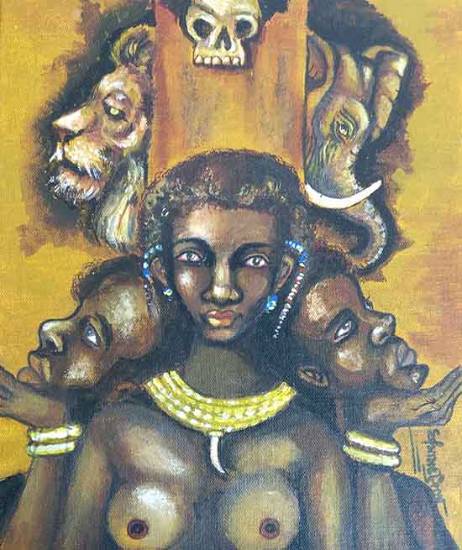 Paintings by Dhiman Bhattacharjee - Incredible Africa