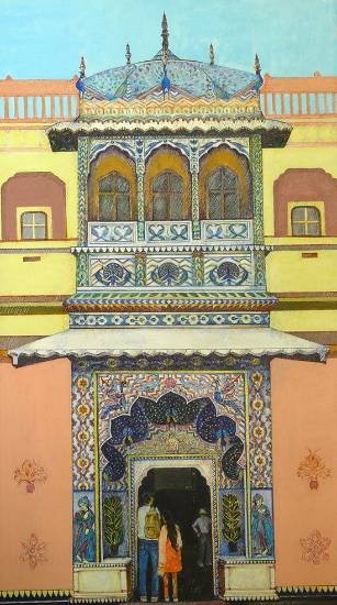 Paintings by Sandhya Ketkar - Mayur Gate in Jaipur Palace