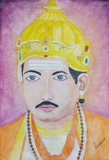 Painting by Aniket Vibhute - Mahatma Basweshwar