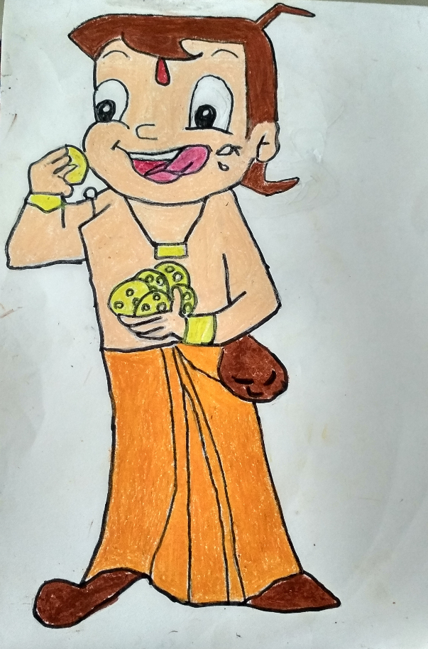 Painting by Neel Kirtane - Choota Bheem