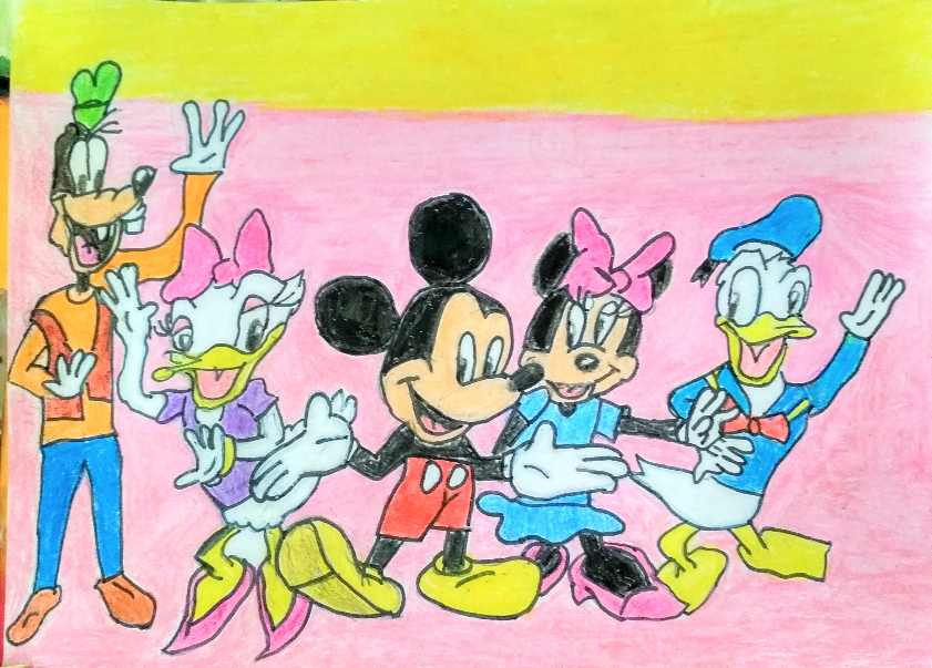 Painting by Neel Kirtane - Mickey Mouse