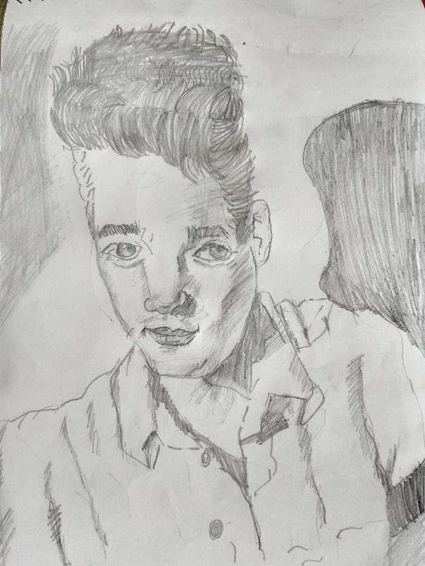 Painting by Neel Kirtane - Sketch of actor