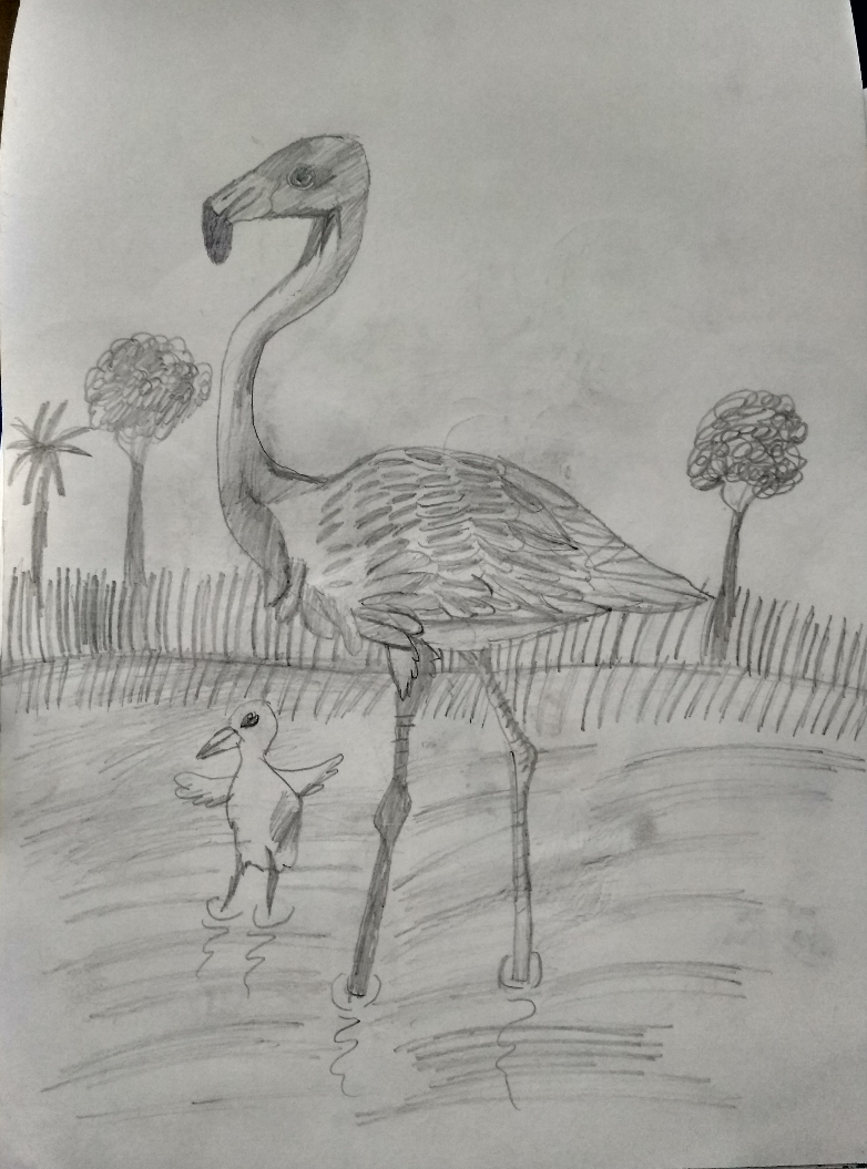 Painting by Neel Kirtane - Bird