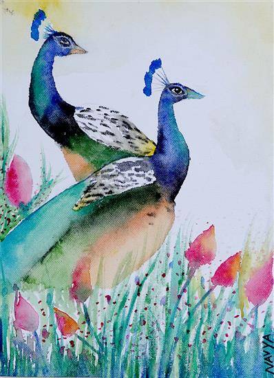 Painting by Navya Tarafdar - Vibrant Colors of Nature